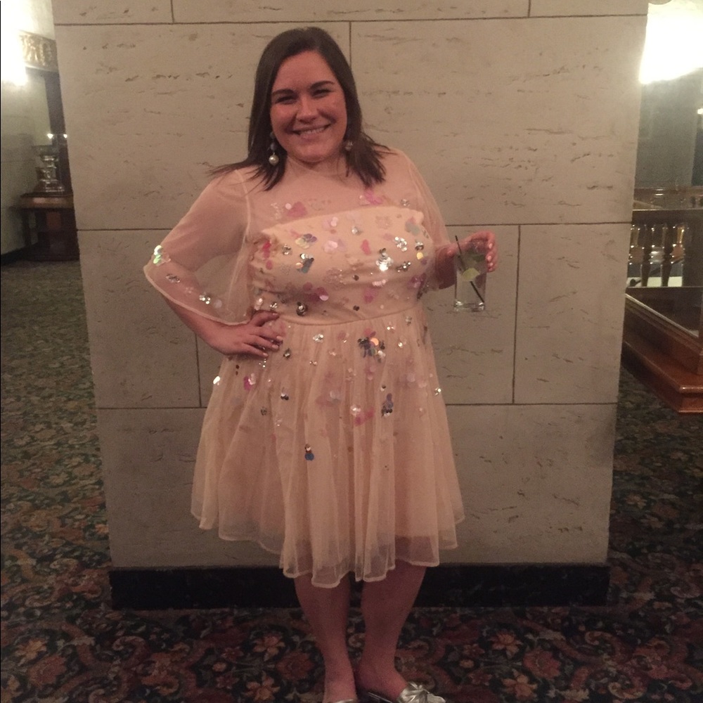 Pink Sparkly ASOS Dress